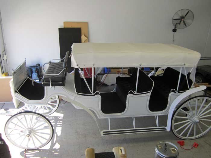 white carriage top