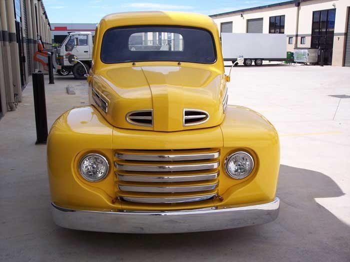 vintage yellow car