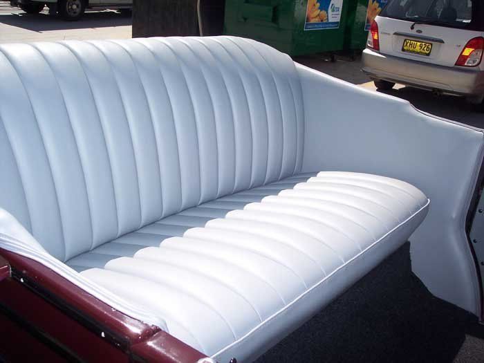 white car upholstery