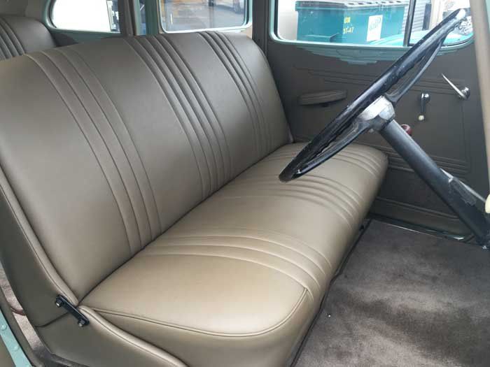 vintage car upholstery