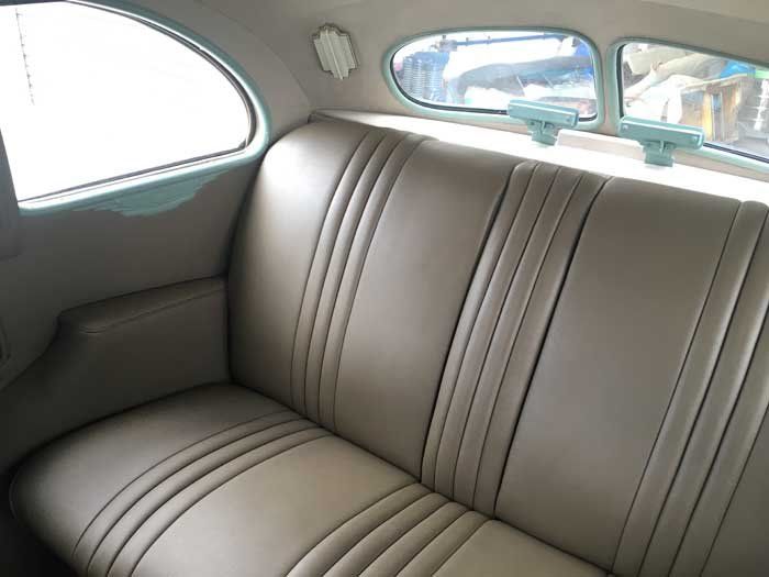 brown leather upholstery