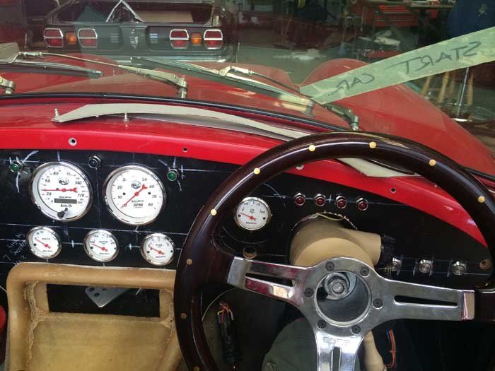 red shelby gauges