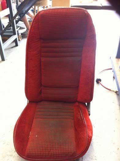 red dirty seat