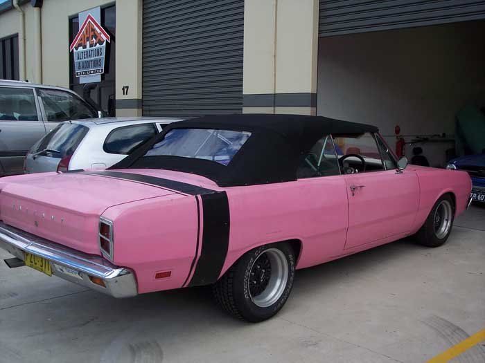 black and pink soft top NSW