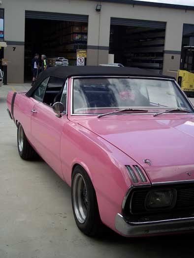pink convertible