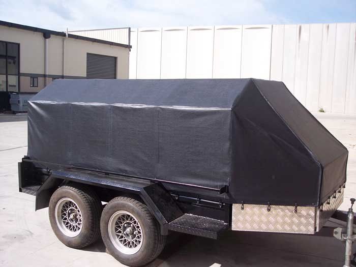custom black trailer cover NSW