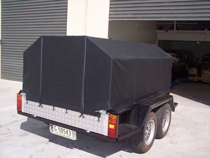 custom black trailer cover NSW