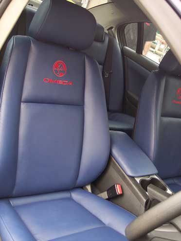 car seat with symbol