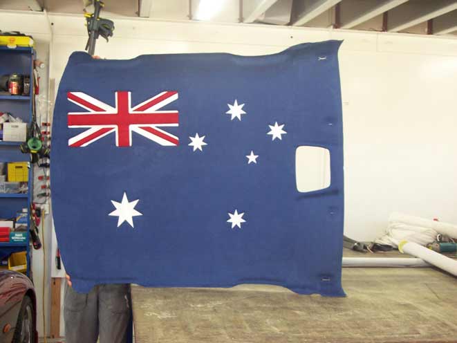 blue Australian flag