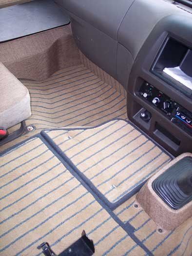 flooring of vehicle