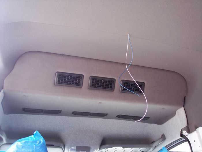 rewiring interior of van