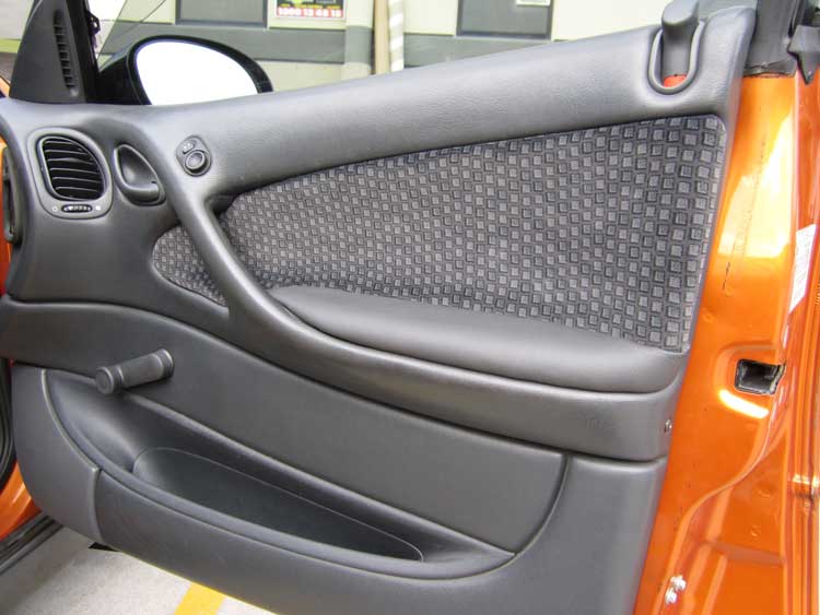 cloth material put on car door