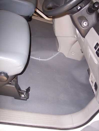 driver's seat interior
