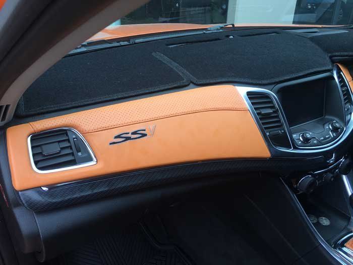 orange and black dashboard