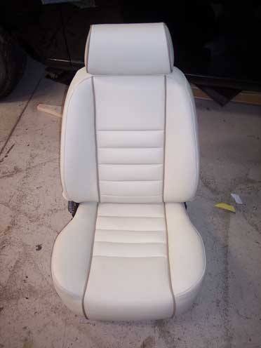 white car seat