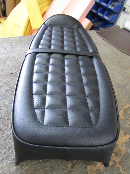 black oval seat