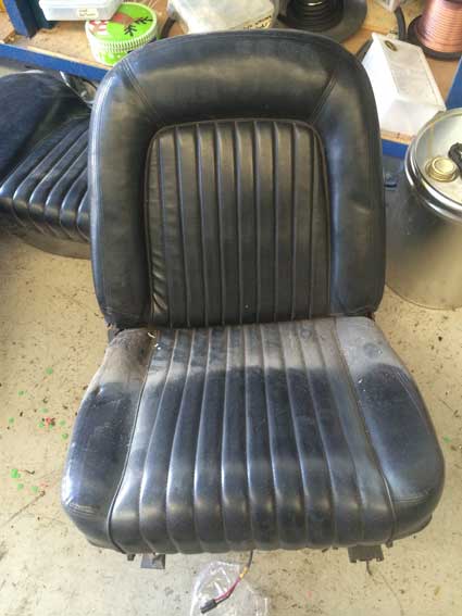 old dirty car seat