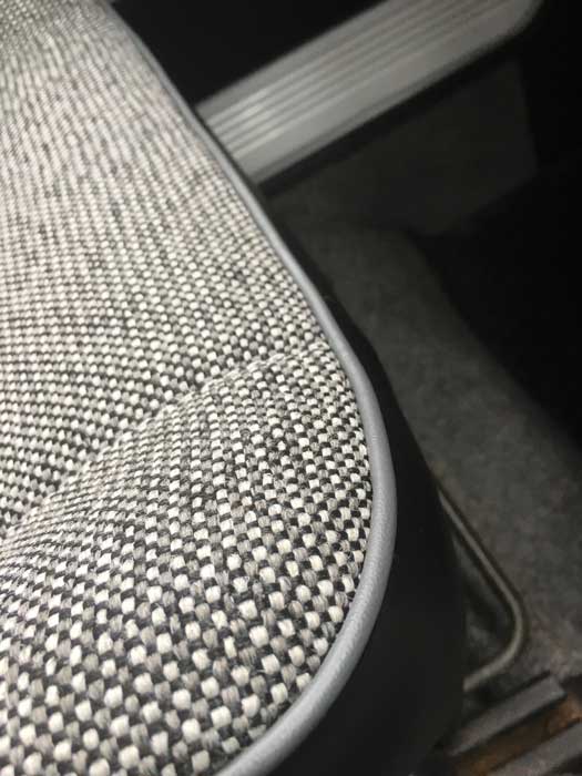 grey car seat cloth material