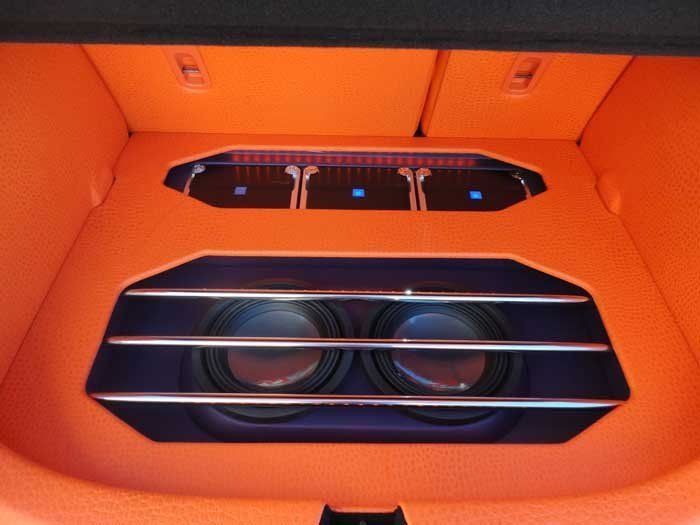 orange speakers