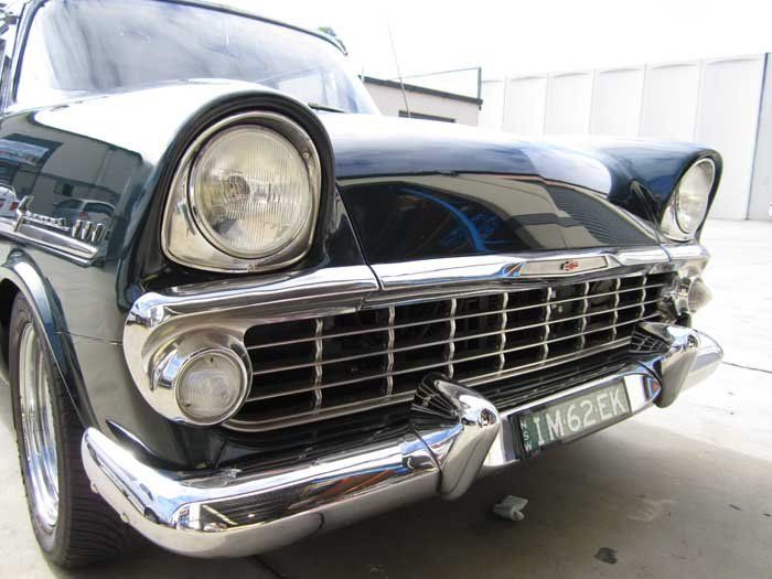 headlight and grill