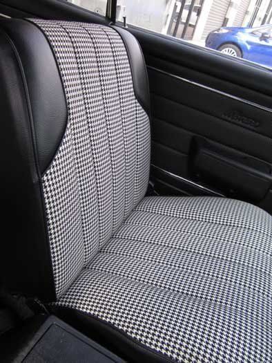 patterned seats
