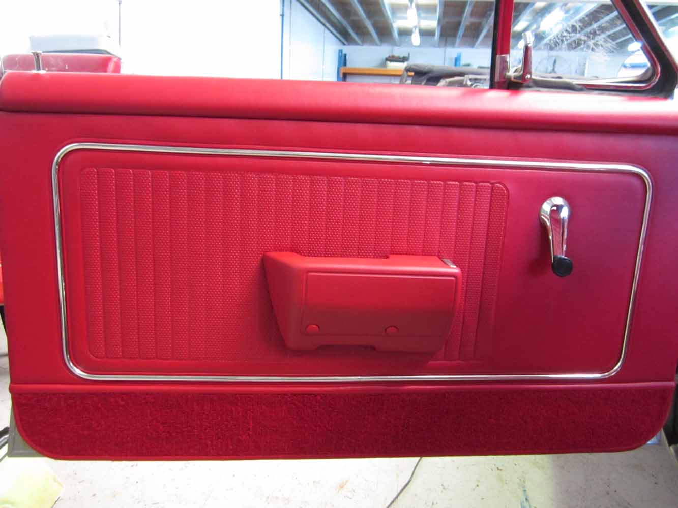 red custom door