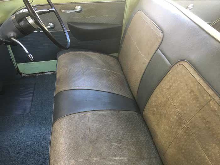 two front brown and black seats
