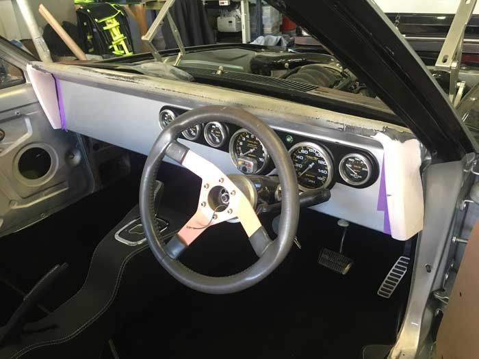 a steering wheel without a cover