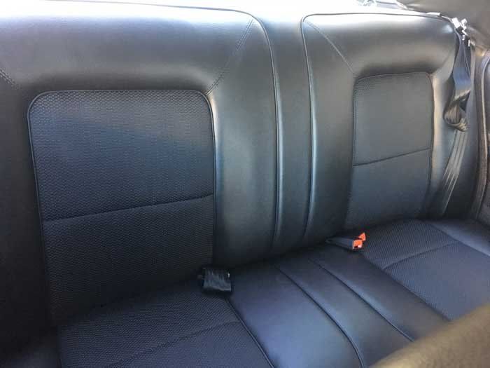 black back seats
