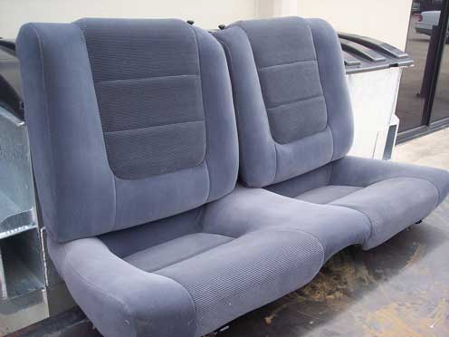 large grey car seats