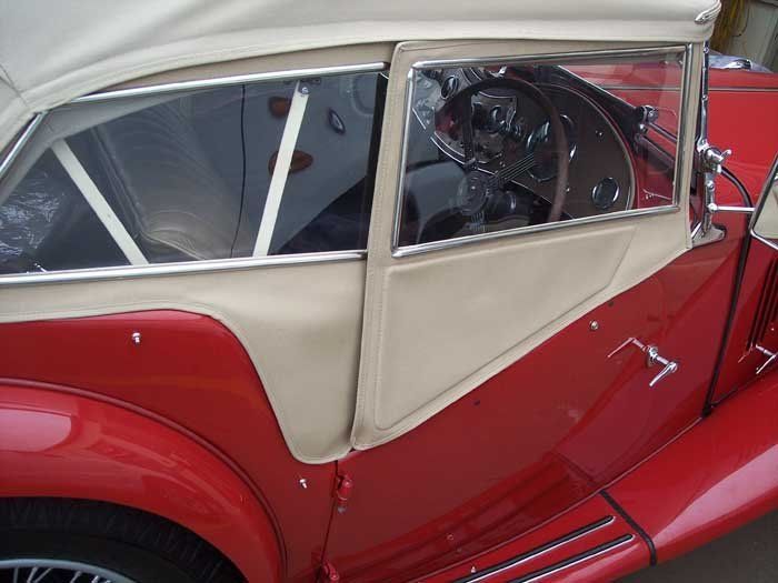 vintage european car red convertible