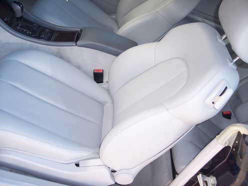 front seat white car seat