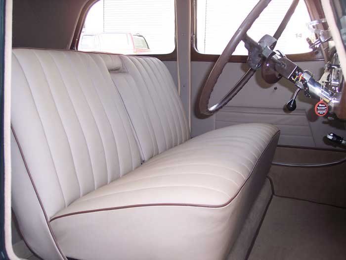 premium european brown seat trim