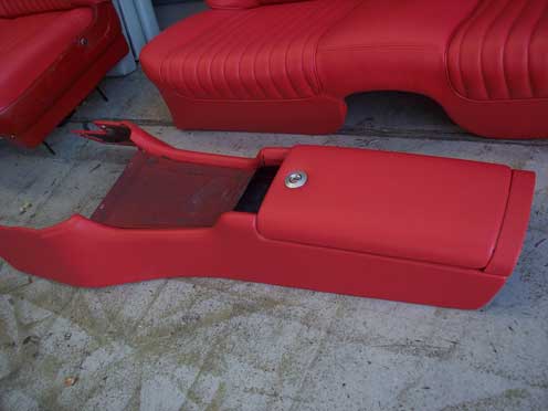 red car seat part