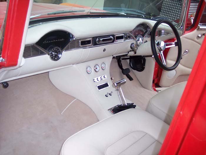 front interior of chevy car