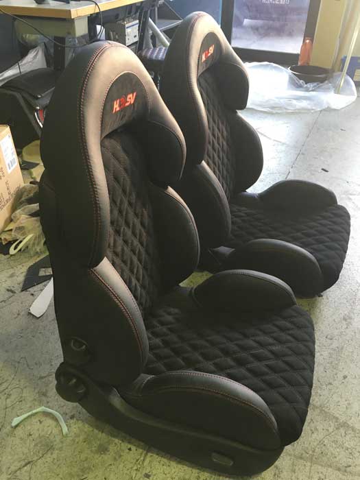 comfortable black car seats