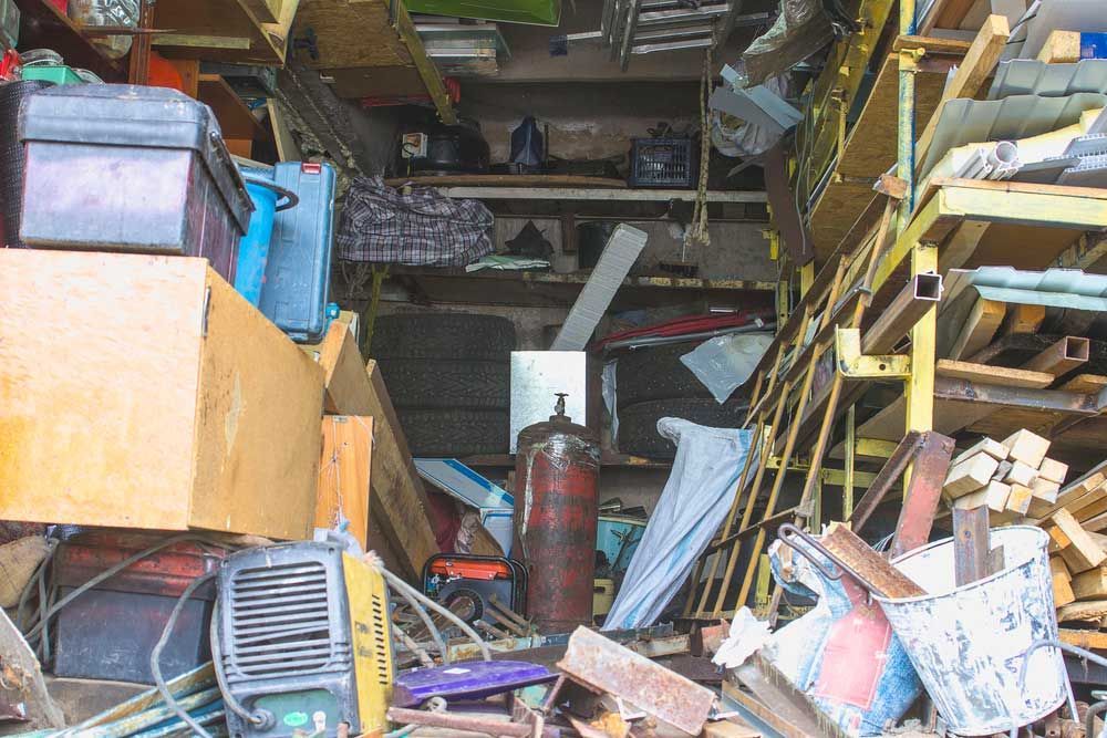 Cluttered Garage — Gregory, TX — Dawson's Recycling & Disposal, Inc.