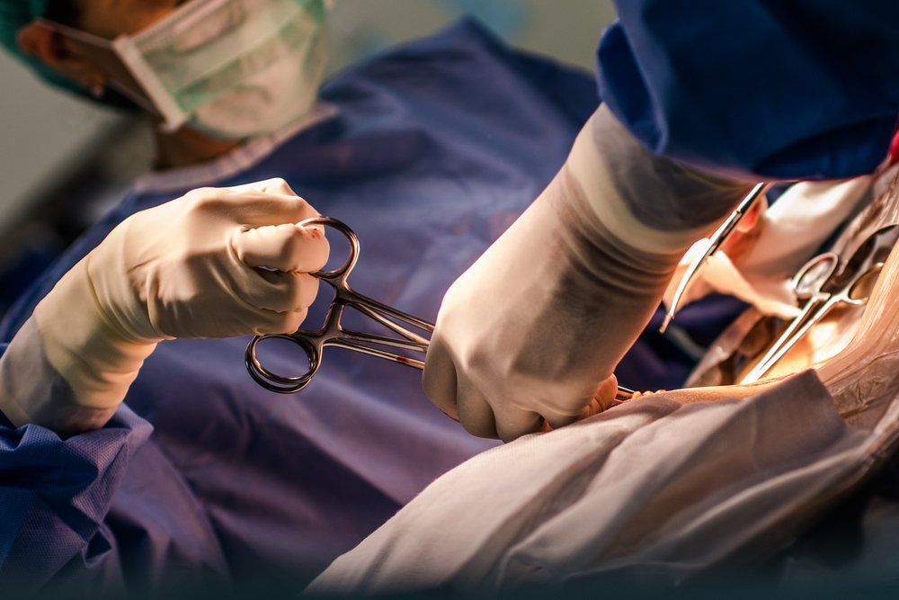doctors performing a c-section 