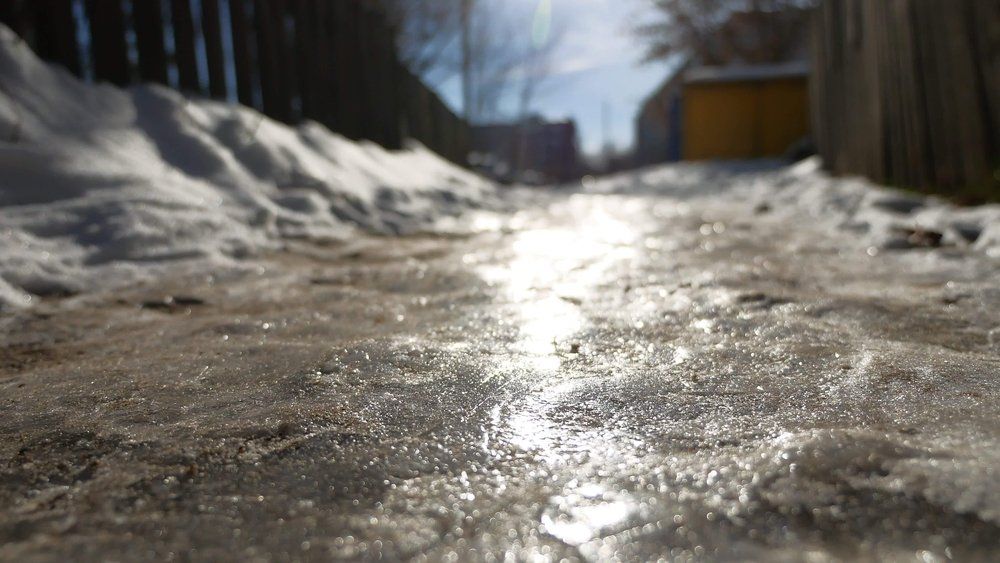Icy Sidewalk - Slip and Fall