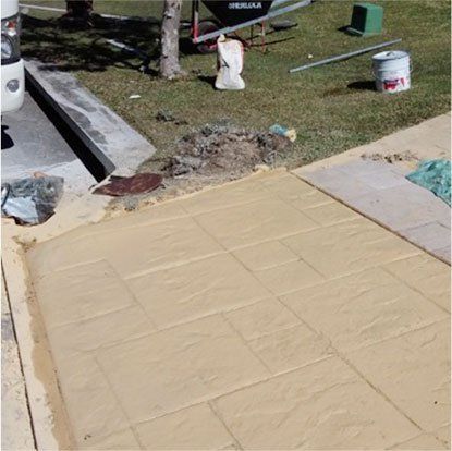 after brick texture pavement