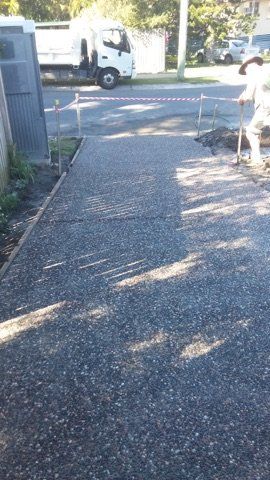 aggregate concrete path