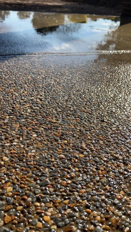 A Concrete Sidewalk is Having a Stamp Concrete — Brycey's Concreting In Frederickton, NSW