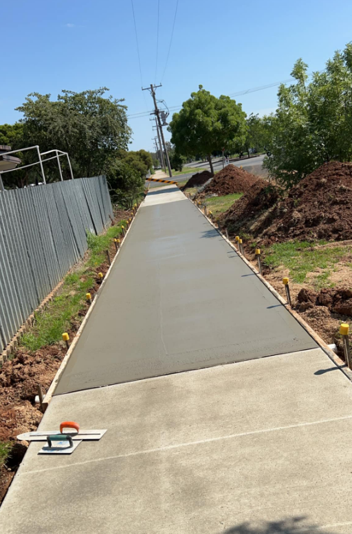 A Concrete Driveway is Being Built — Brycey's Concreting In Frederickton, NSW