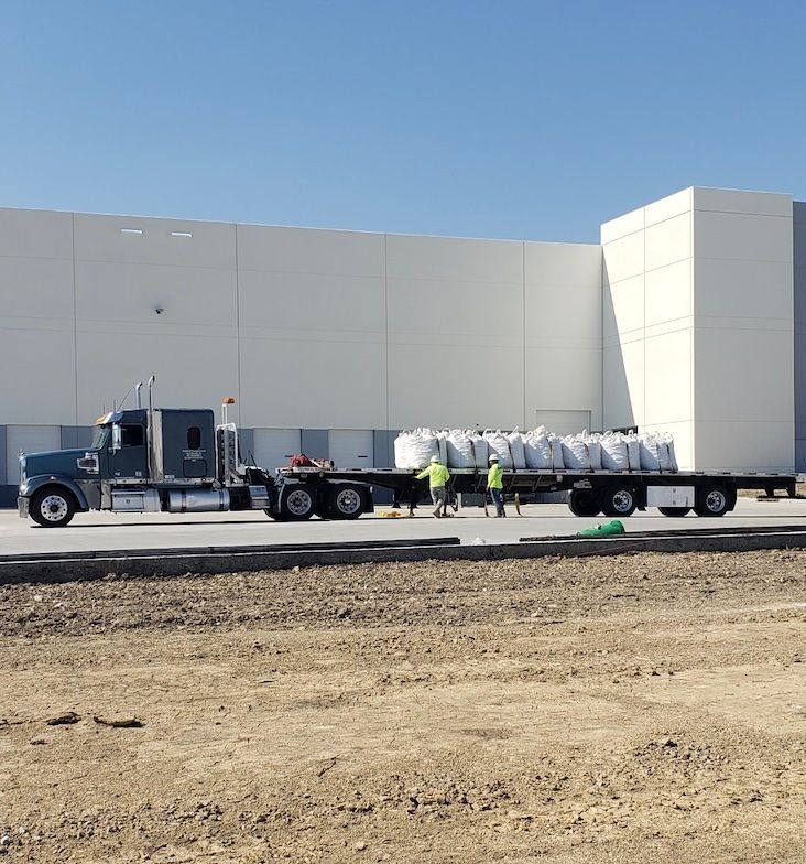 Truck Load Rainbow River Rock Super Sacks