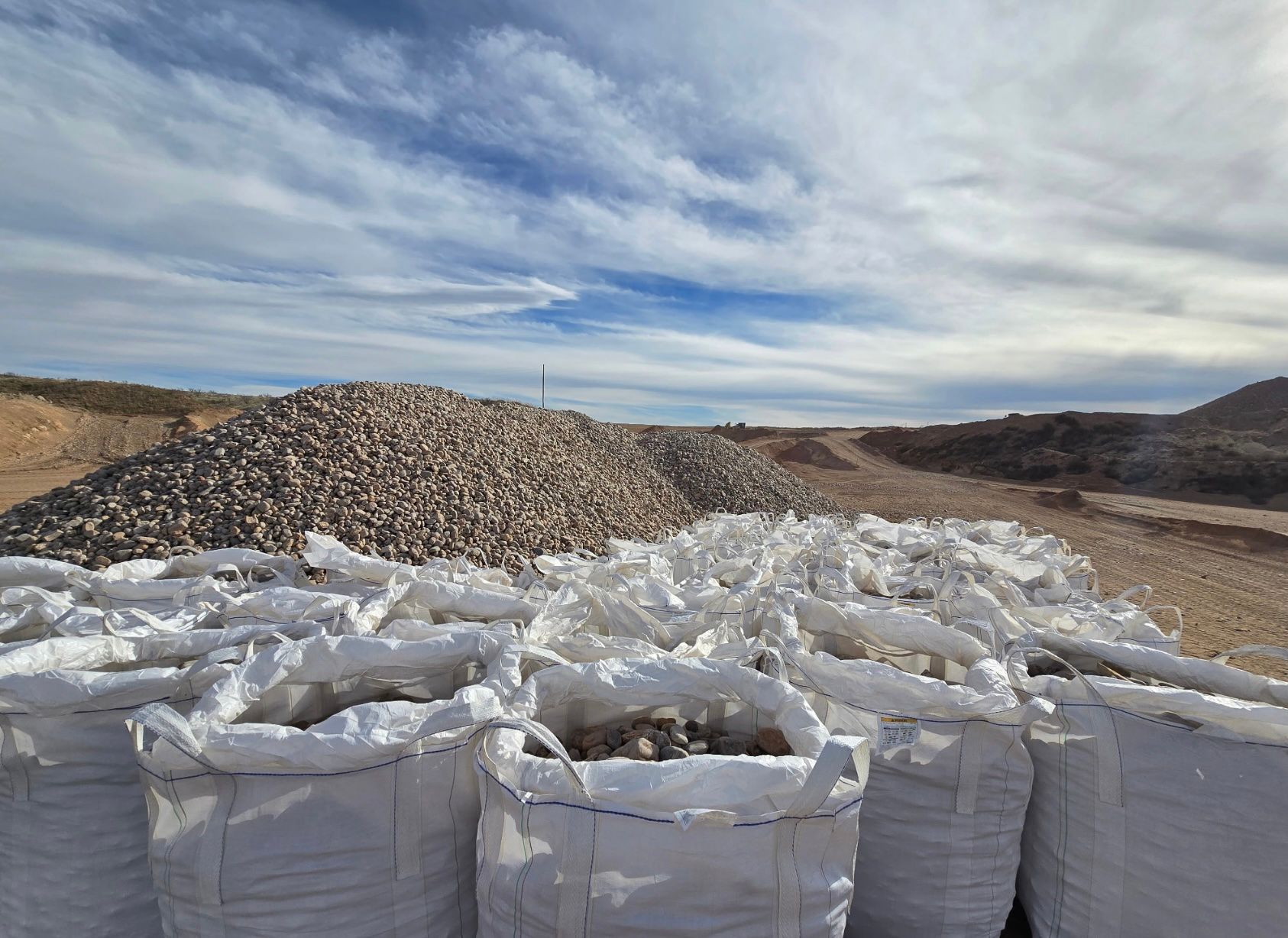 Super Sacks Rainbow River Rock at Pit 