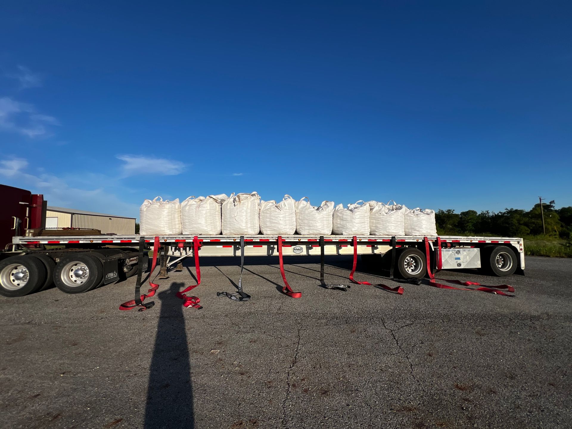 Super Sacks on Truck Rainbow River Rock 