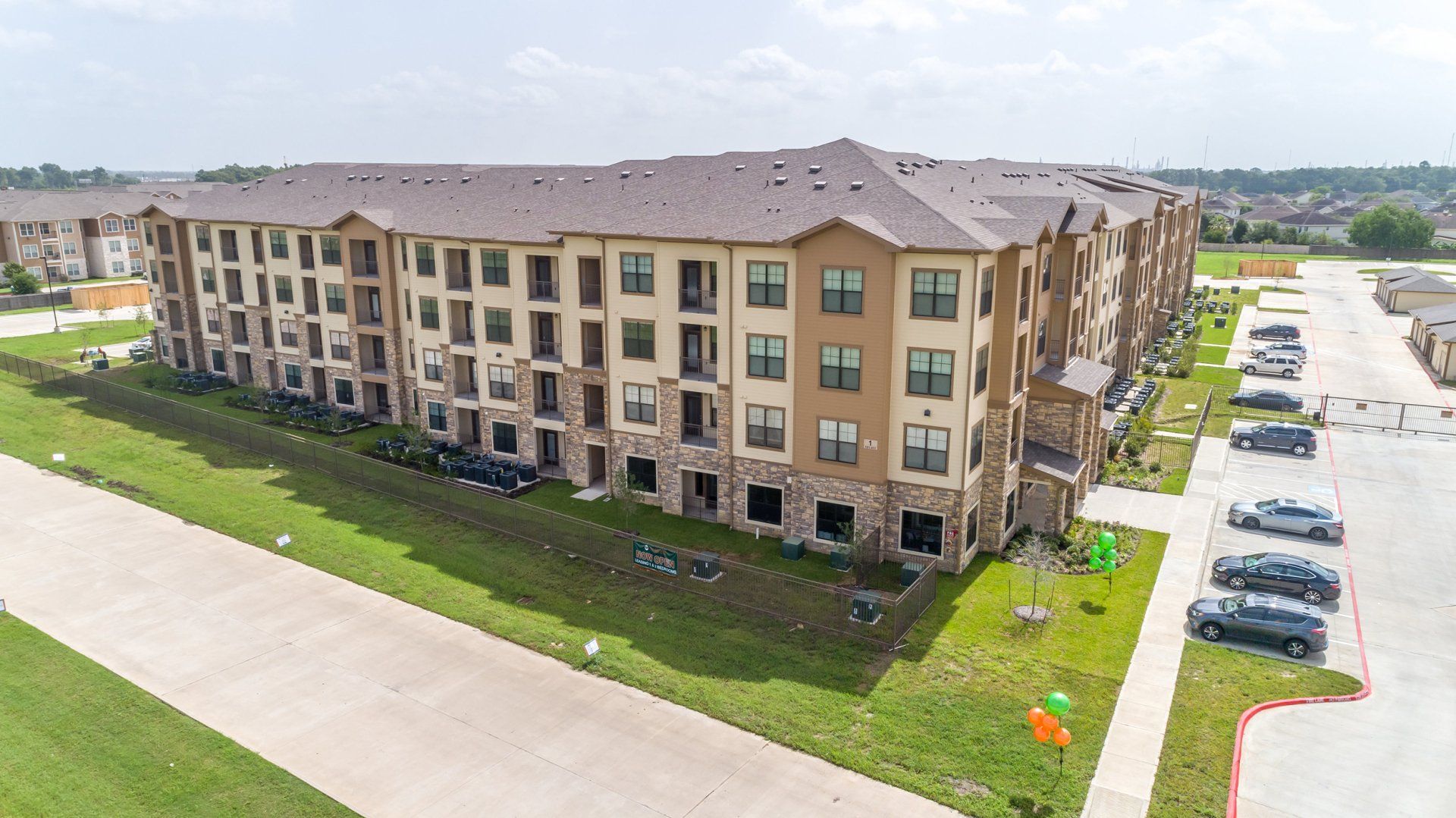 Haven at Liberty Hills | Drone View of Apartment Building