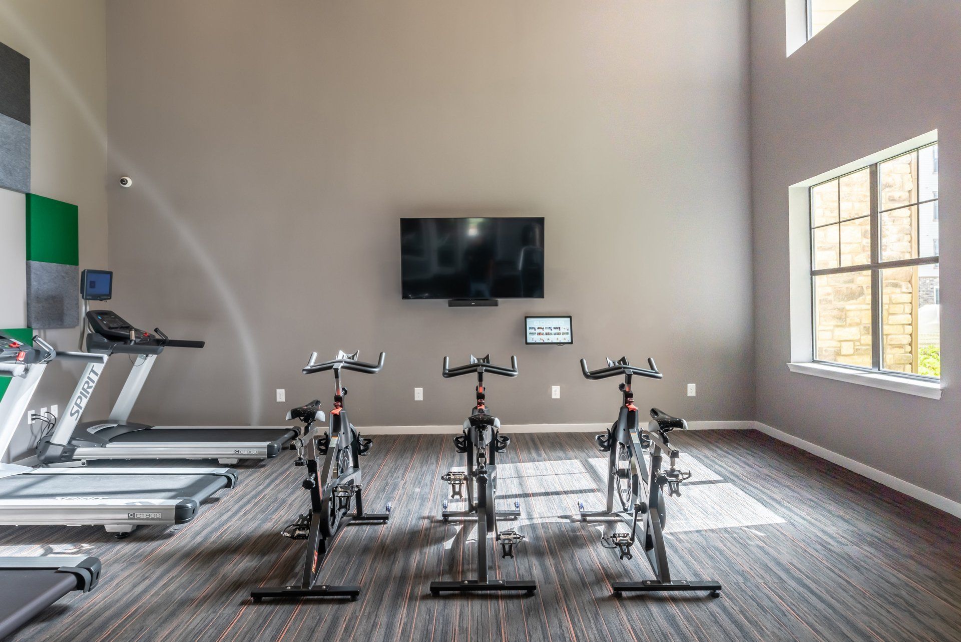 Haven at Liberty Hills | Fitness Center with Bikes and TV