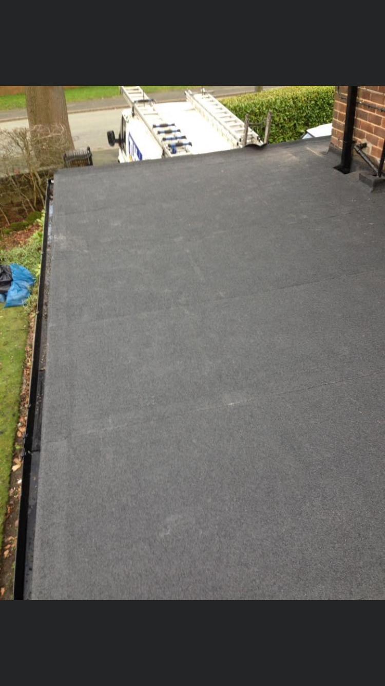 installed flat roof