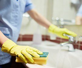 Cleaning Service — Cleaning the Bathroom Sink in Jacksonville, FL